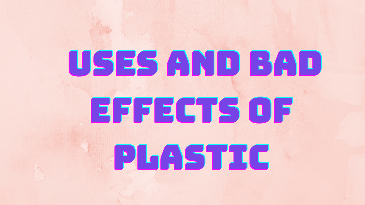 Uses And Bad Effects Of Plastic Essay