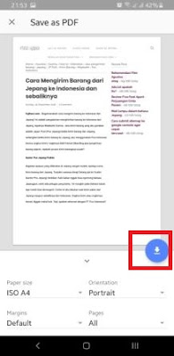 Cara menyimpan halaman web ke PDF