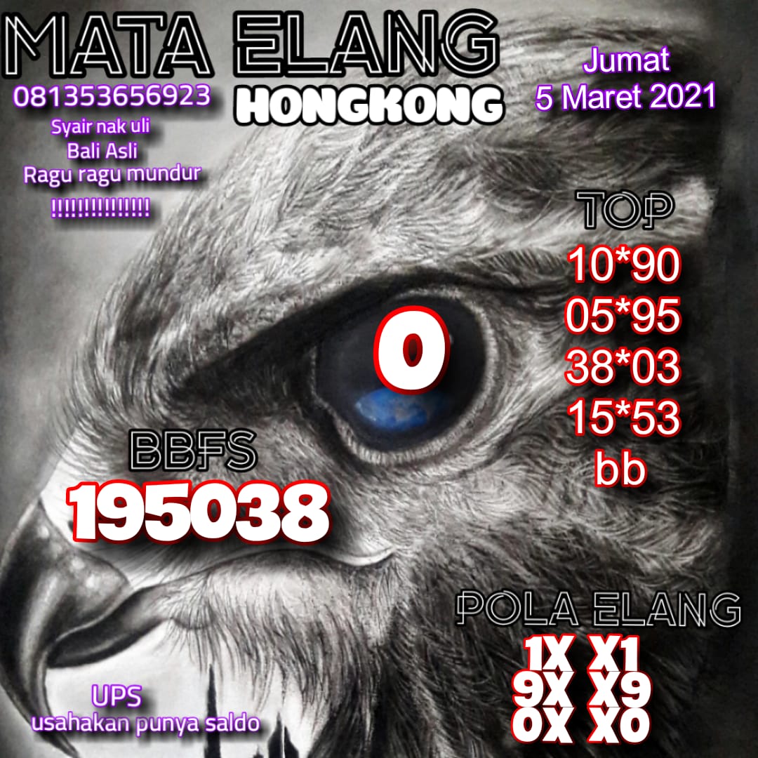 Hk Senin Mata Elang Prediksi