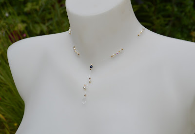 Collier mariée collier bijou de dos
