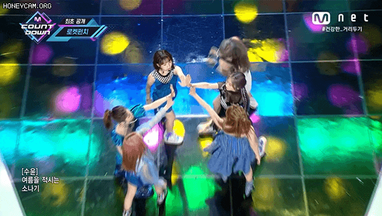 지난주 컴백한 로켓펀치 JUICY 엠카 움짤 .gif | 인스티즈