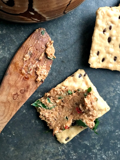 Healthy Feta Walnut Dip has loads of texture and the delicious flavours of creamy goat's milk feta and walnuts.