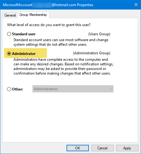 Запуск от имени администратора не работает в Windows 10