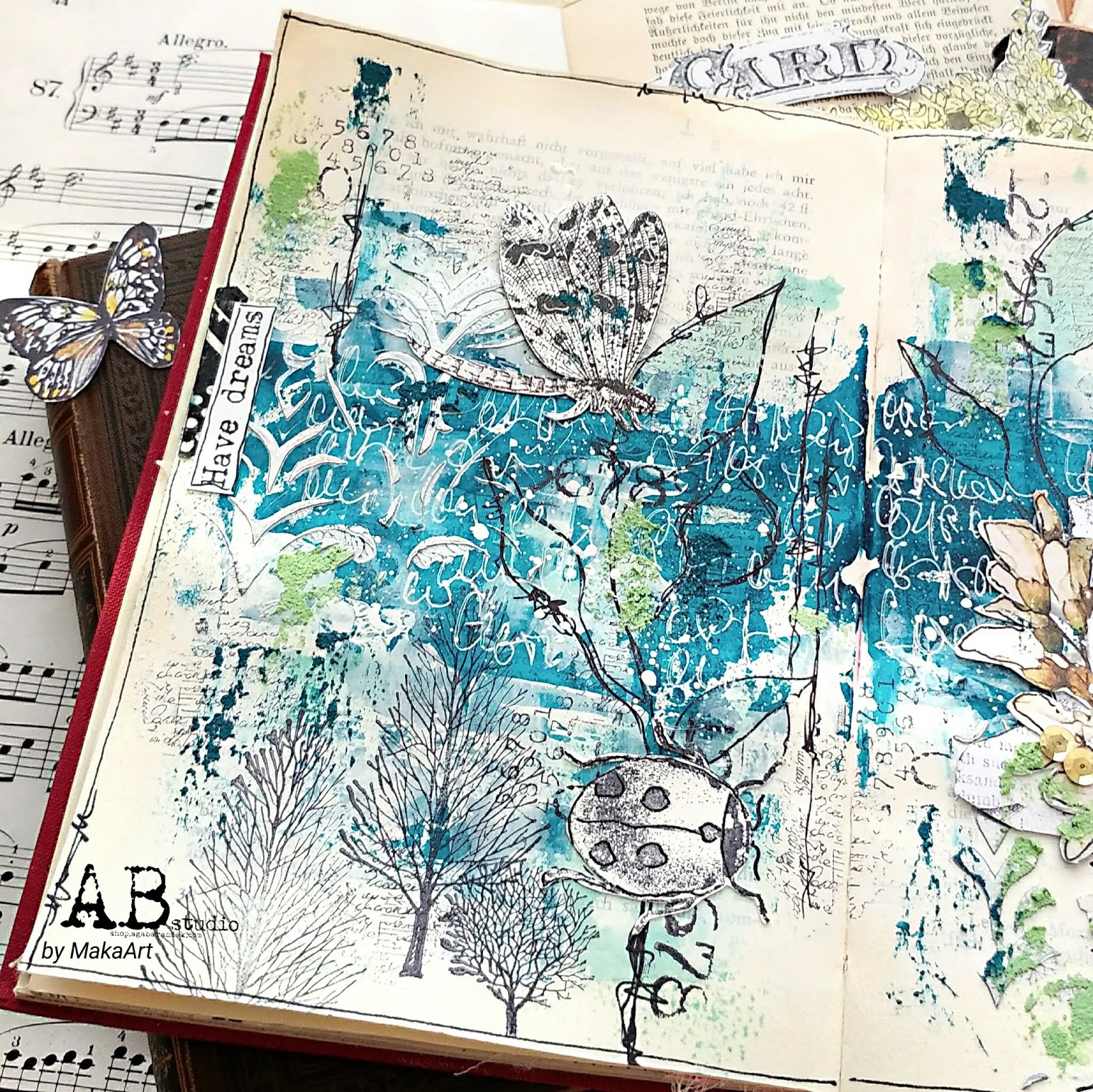 My journey through the mixed media world...: AJ page 