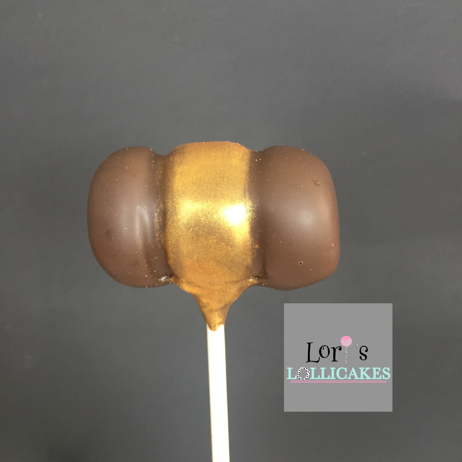 Lori's Lollicakes Gavel cake pops