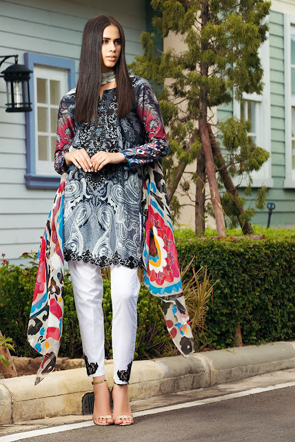 Zara Shahjahan Short Shirt with Printed Capri www.igvv.blogspot.com