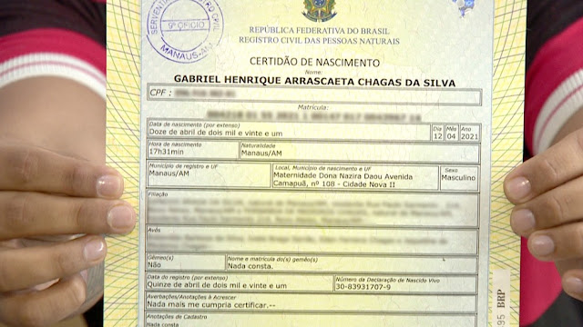 Pai registra filho como Gabriel Henrique Arrascaeta e mãe desaprova: “Nome horrível” 4 Pai registra filho como Gabriel Henrique Arrascaeta e mãe desaprova: “Nome horrível”