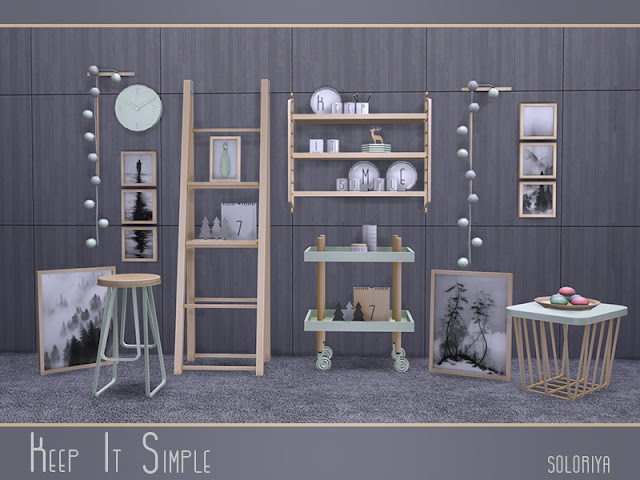 "Лесная фантазия" - мебель и декор для Sims 4 со ссылкой для скачивания