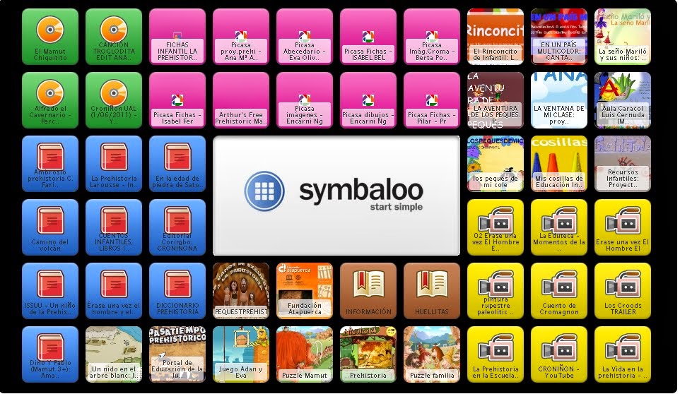 MI SYMBALOO : LA PREHISTORIA INFANTIL