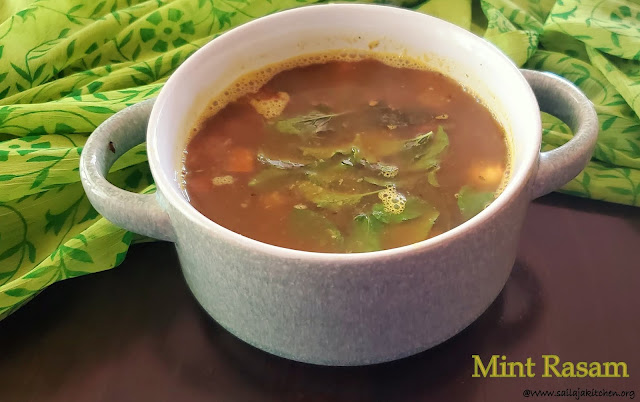 images of MInt Rasam / Pudhina Rasam / Pudina Rasam / Mint Leaves Rasam