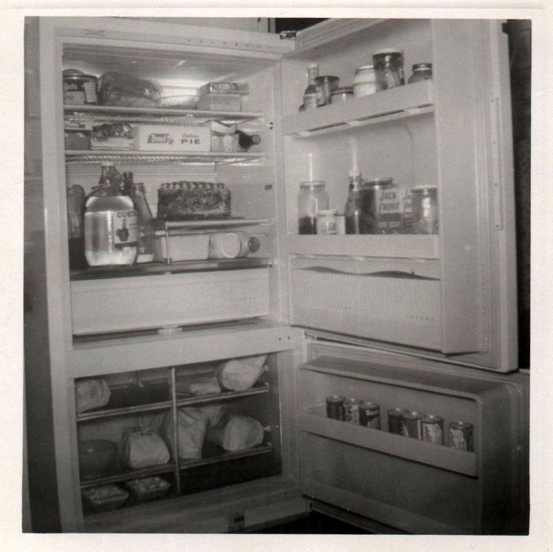 25 Vintage Photos Show What People Often Had in the Refrigerators From
