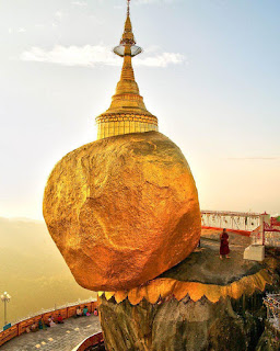 Kyaiktiyo Pagoda in Myanmar.