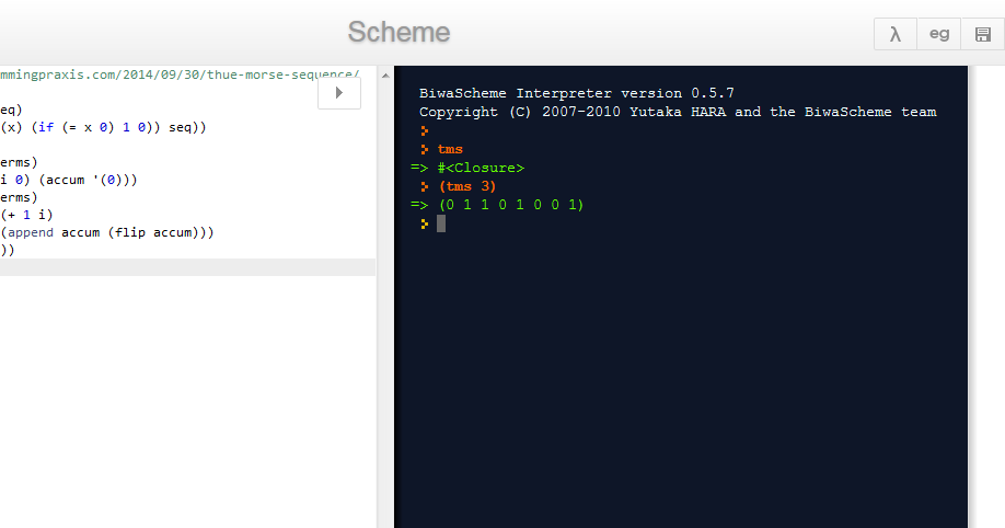 Ben's Journal: repl.it - Love It! And Learn to program with two URLs