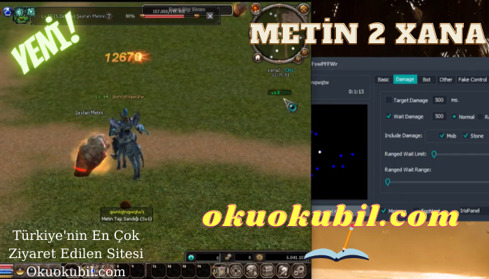 Metin2 PvP Server Oto Vuruş MultiHack XANA Hileli İndir 2021