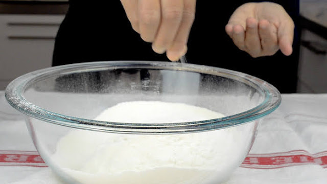 Add salt to dry ingredients