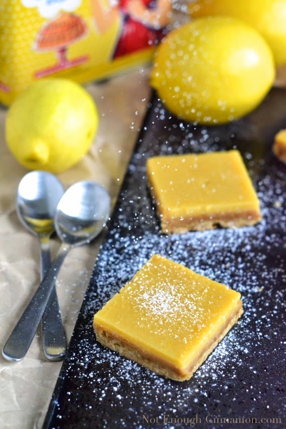 Featured Recipe | Lemon Pie Bars from Not Enough Cinnamon #SecretRecipeClub #recipe #lemon #dessert #bars