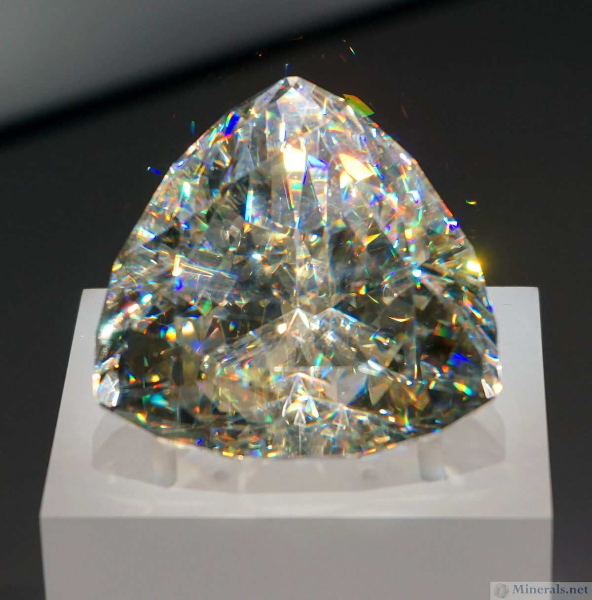 Light of the Desert is the largest faceted cerussite gem in the world.