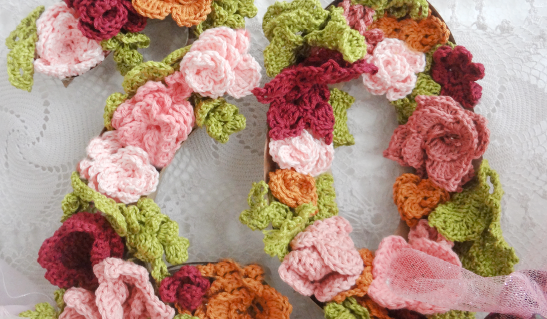 Little Treasures Crochet Flower Numbers home decor