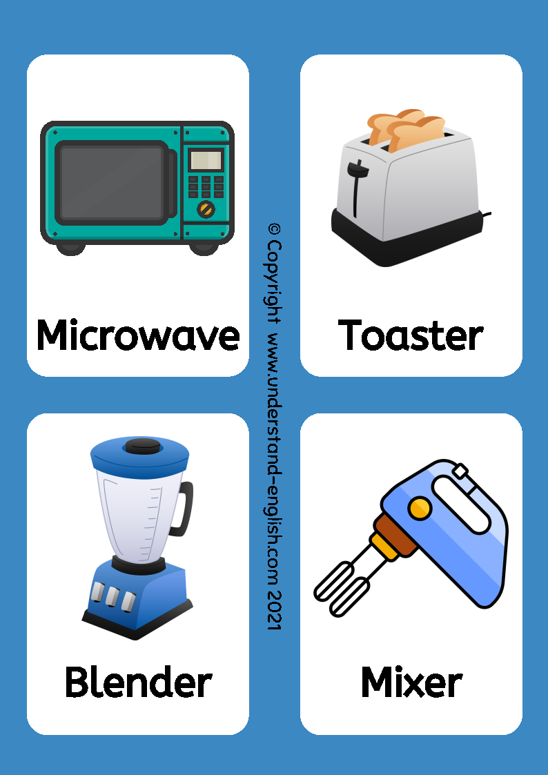 Household Objects – ESL Flashcards