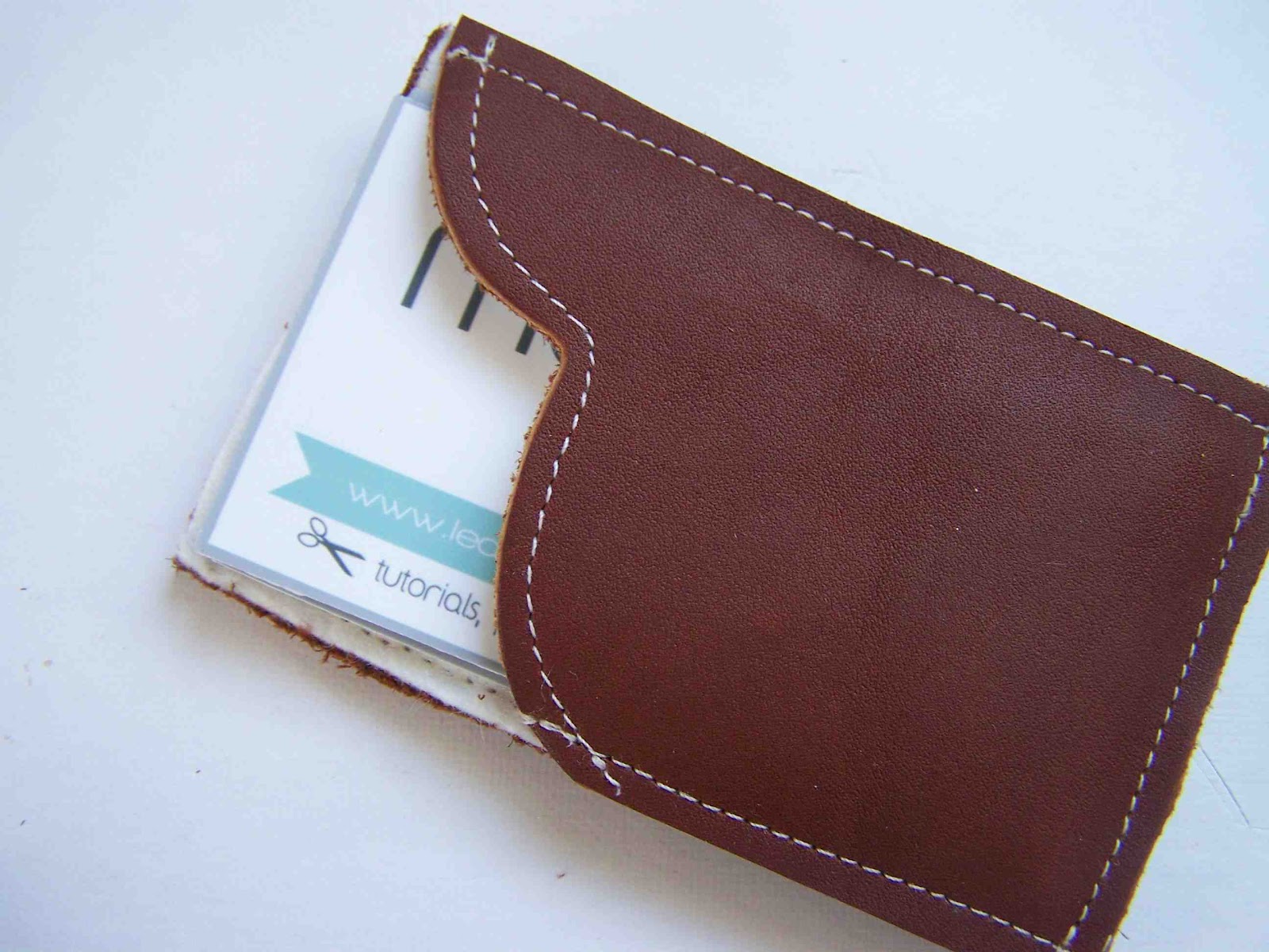 Made by Me. Shared with you.: Leather Business Card Holder Tutorial