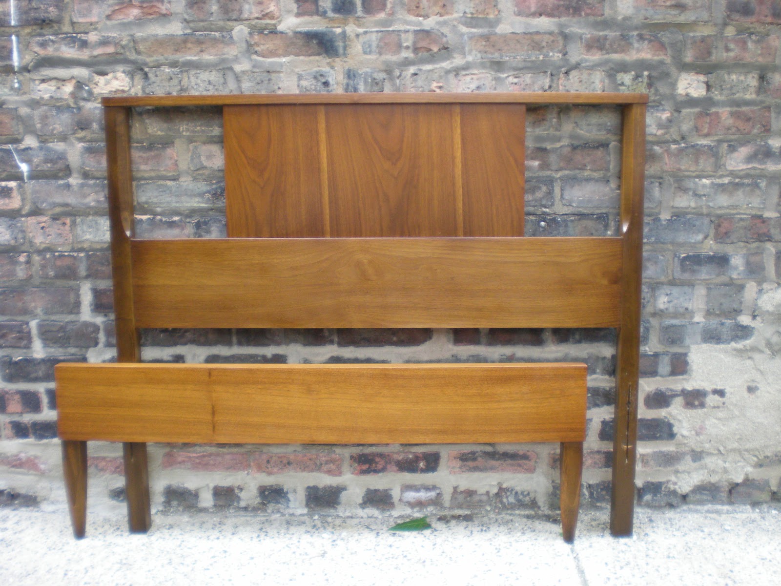 Mid Century Chicago: Walnut Twin Bed