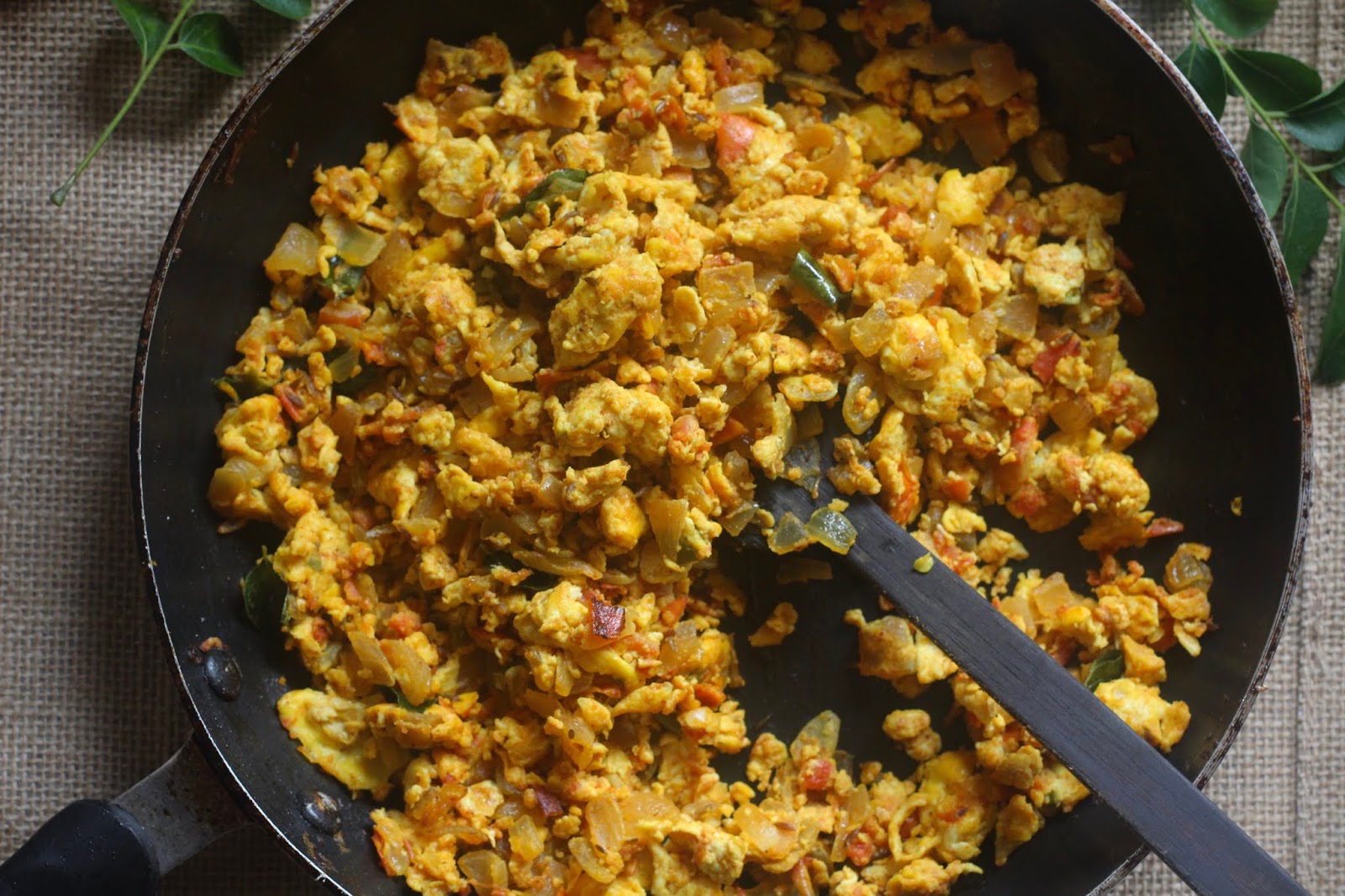 loveisincookin ANDA BHURJI ( Indian style scrambled eggs)