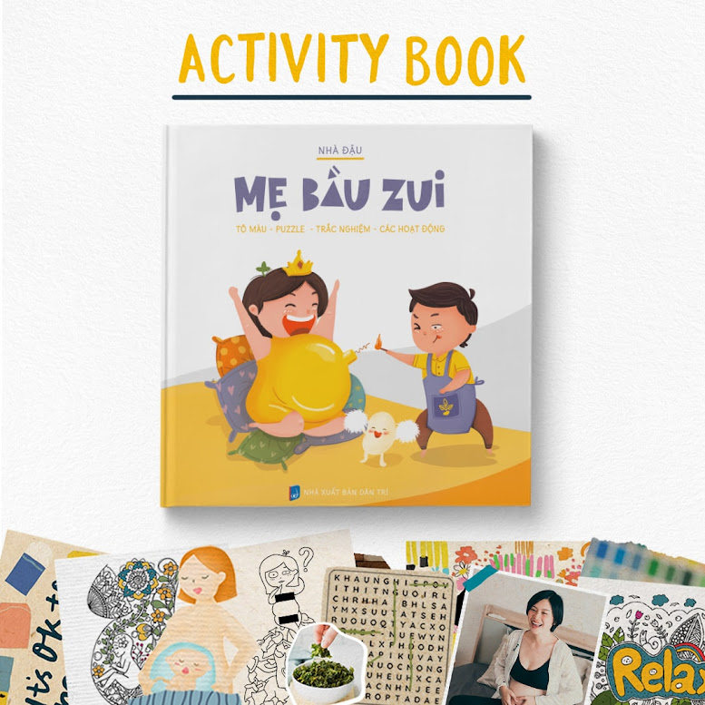 [A116] Nâng tầm trải nghiệm mang thai: Bộ sách tô màu hấp dẫn cho Mẹ Bầu lần đầu