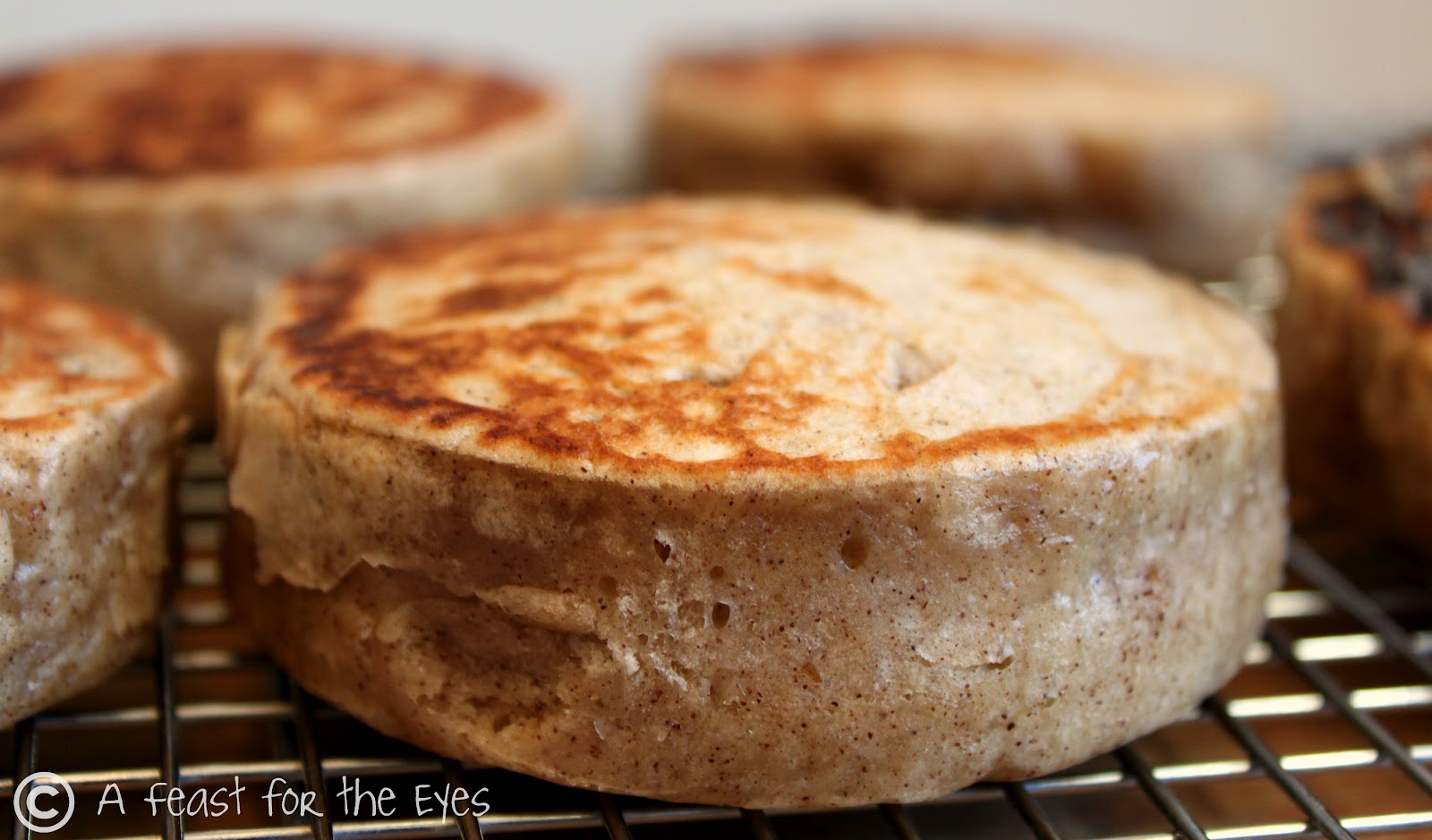 A Feast for the Eyes CinnamonRaisin English Muffins, Made Easy
