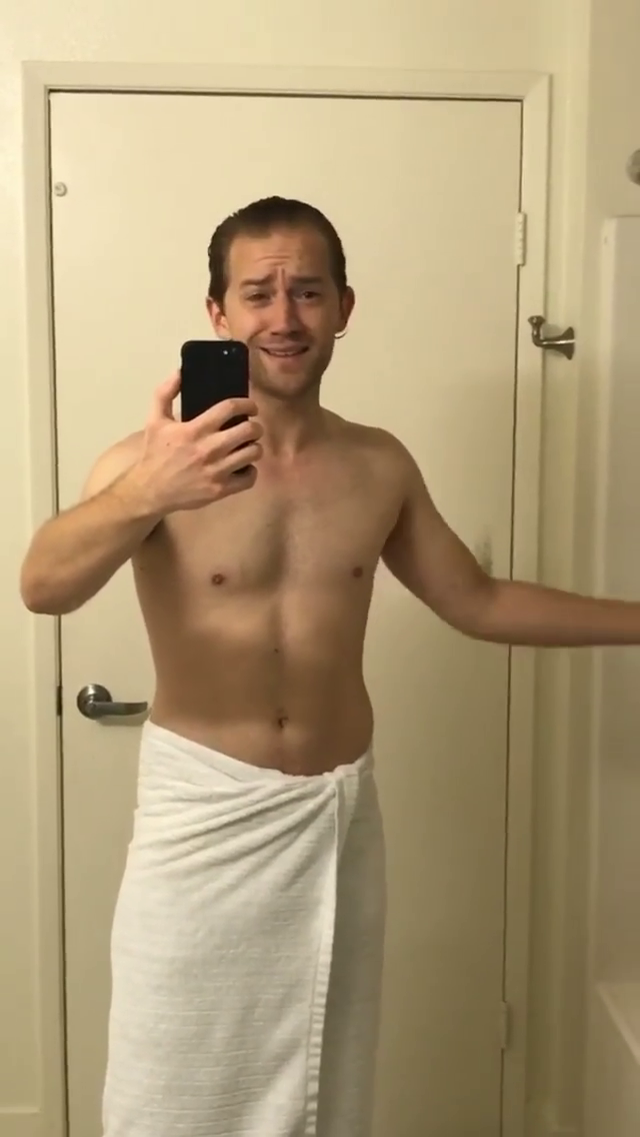 Alexis_Superfan's Shirtless Male Celebs: Jason Dolley shirtless IG story