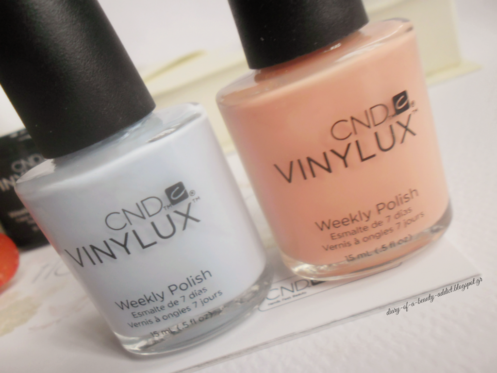 CND Vinylux Weekly Nail Polish Greekside & Salmon Run CND Vinylux Weekly Nail Polish Greekside & Salmon Run