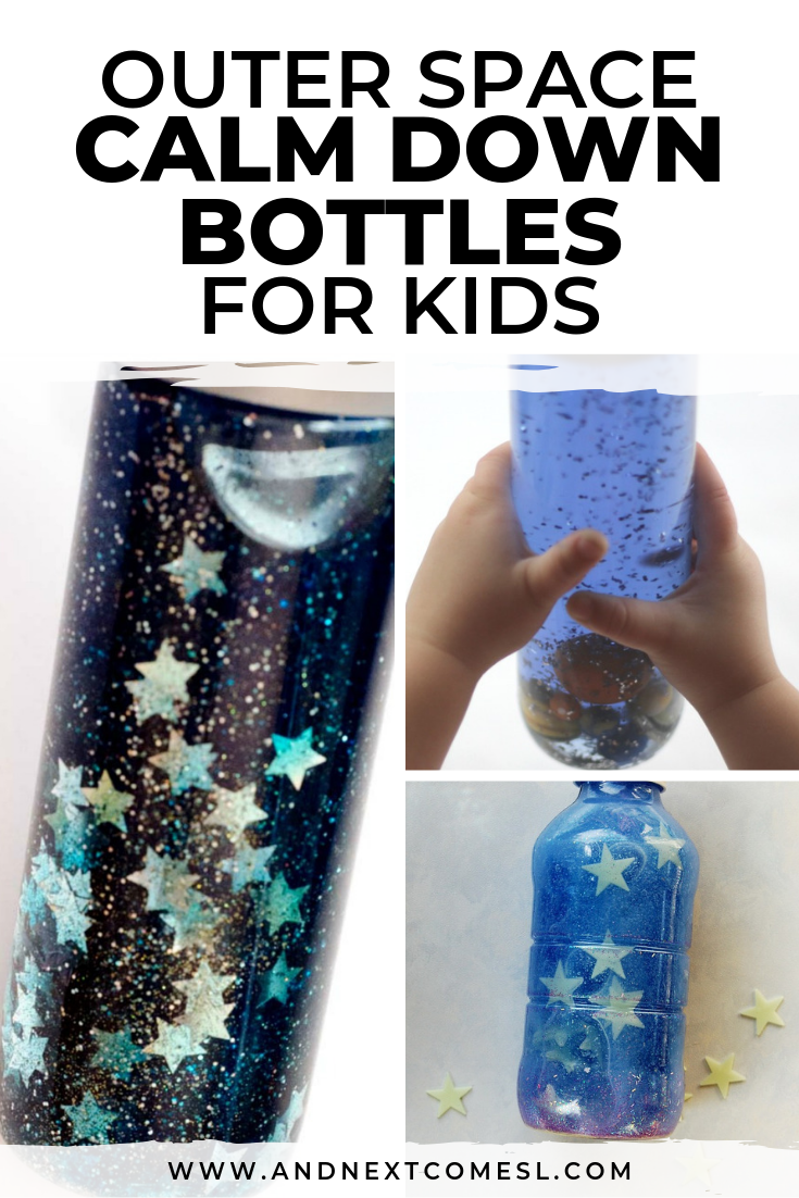 How to make calming sensory bottles for kids that are inspired by outer space