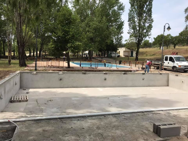 Construção piscina para adultos na Comenda