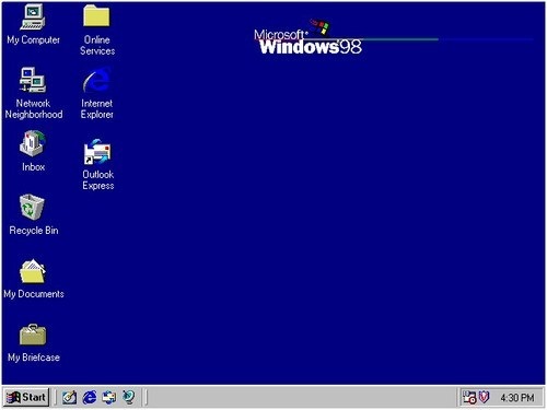 Tampilan window internet explorer pada saat pertama kali koneksi dengan internet tergantung pada
