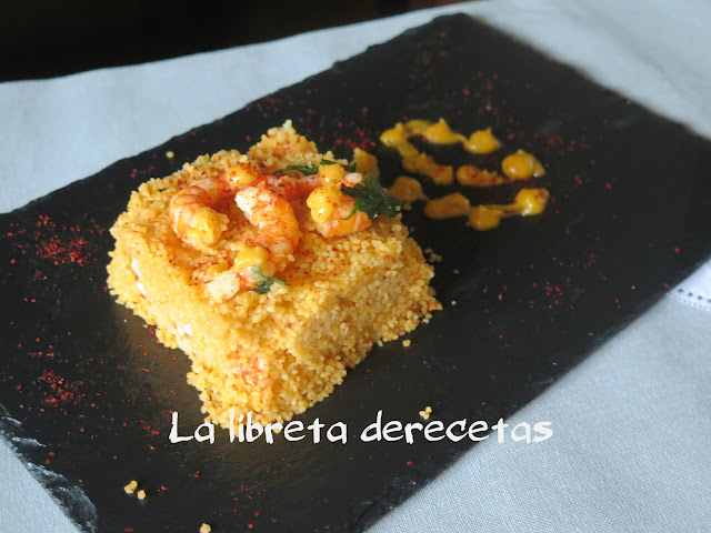 Rossejat de cuscús con gambas y all-i-oli de Joan Roca - La libreta de recetas
