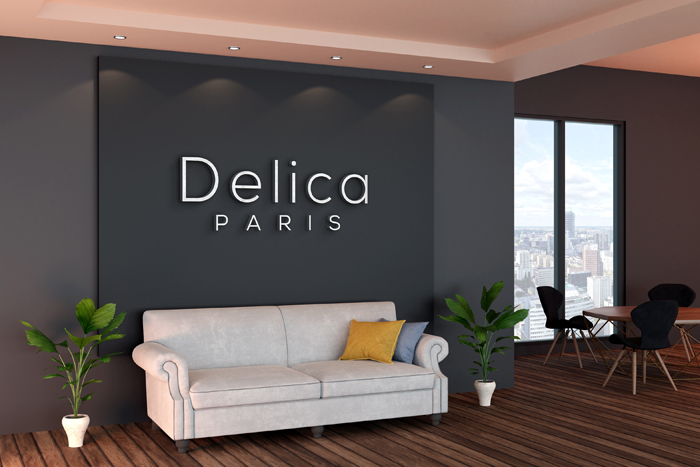 Modern Black Interior Office Wall Logo Mockup Modern Black Interior Office Wall Logo Mockup