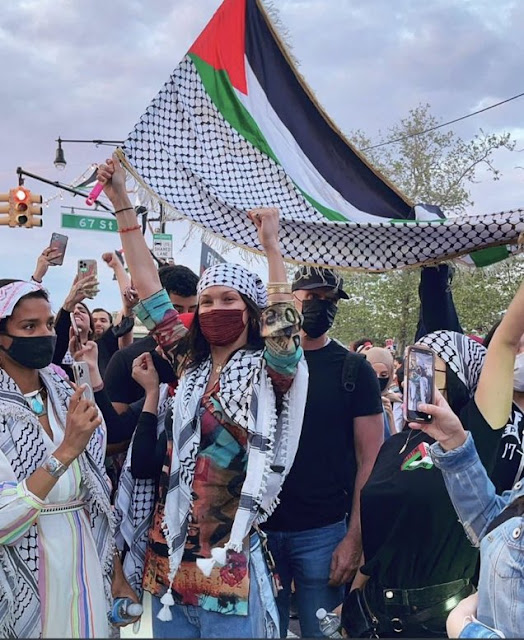 Bella Hadid joins protests after expressing 'deep sense of pain' for Palestine