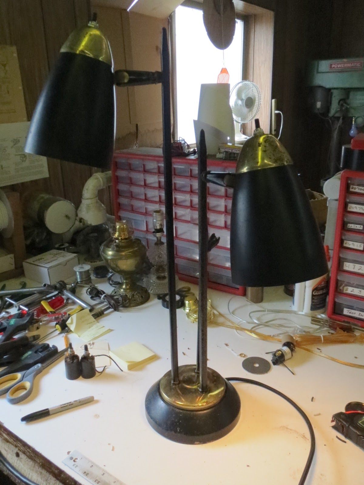 Lamp Parts and Repair Lamp Doctor MidCentury Table Lamp Rewired and