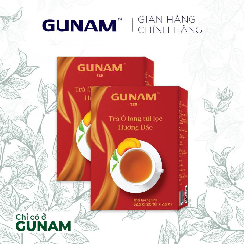 Combo 2 Hộp Trà Ô Long Đào GUNAM