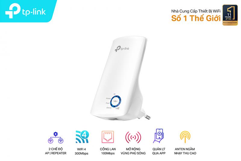 Bộ khuyếch đại vùng mở sóng Tplink TL-WA850RE