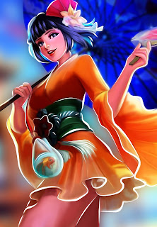 Wallpaper Mobile Legends Kagura Summer Festival