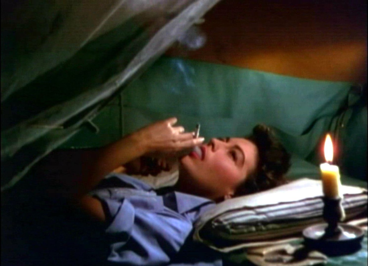 Smoking in Bed: Ava Gardner.