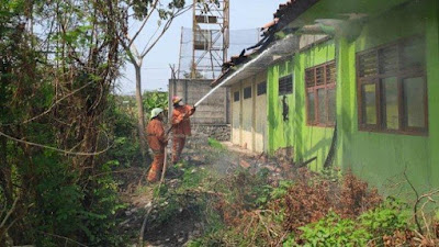 3 Ruangan di SMP Negeri 3 Kaliwungu Kendal Hangus Terbakar, PTM Terbatas Tetap Jalan Terus