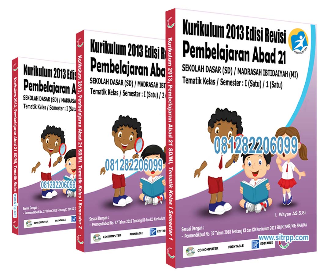 RPP Kelas 1 SD/MI Kurikulum 2013 Revisi 2019/2020 Lengkap
