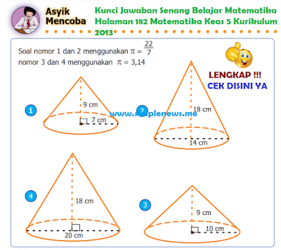 Kunci Jawaban Senang Belajar Matematika Halaman 182 Matematika Keas 5 Kurikulum 2013 www.simplenews.me