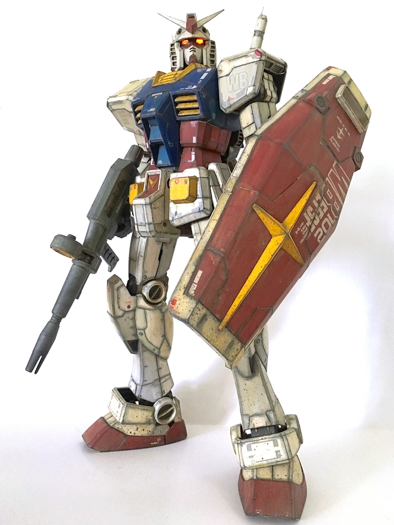 Gundam Mega 1/48 RX-78-2 w/light weathering close up(Daban) : r/Gunpla