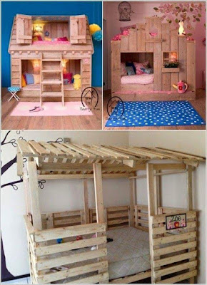 Ideas para niños hechos con pallets de madera