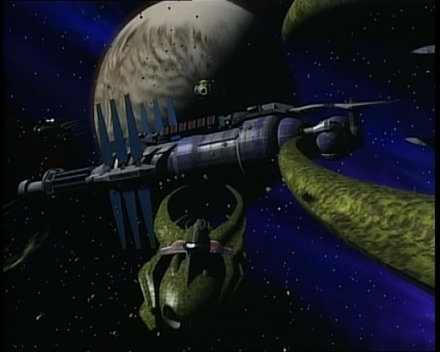 The Vorlon fleet approaches Babylon 5. One of the long shots has over 200 s...