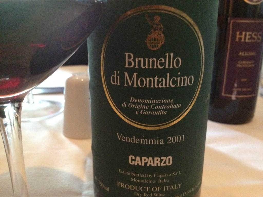 Tremendous 2001 Caparzo Brunello - John Fodera's Tuscan Vines