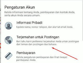 Cara Terjemahan Postingan Facebook Otomatis