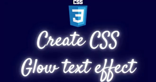 How to create CSS text glow effect animation? - web development for you